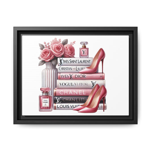 #003-Chic Fashionista Canvas Wall Art  Stylish Home Decor - 12x9